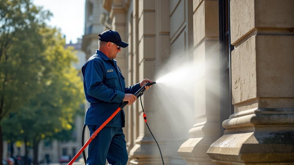 Pressure washing